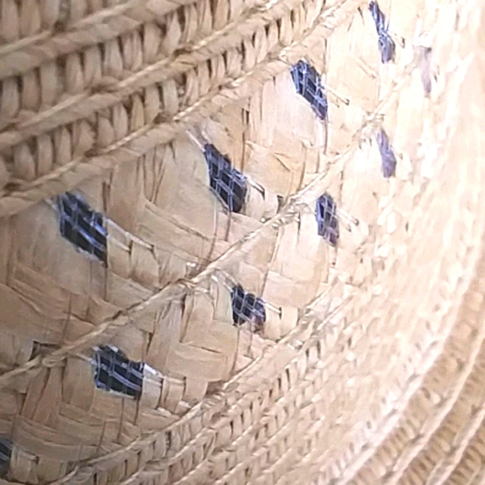 Floppy Round Straw Sun Hat - Picture 6 of 8